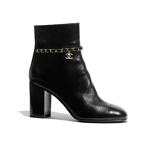 chanel replica real leather|chanel leather boot with heel.